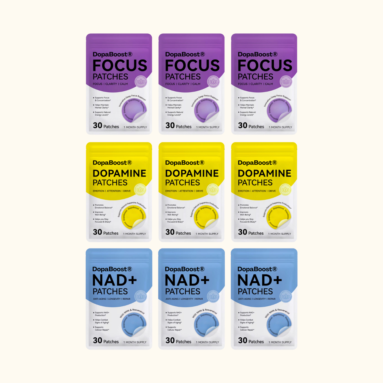 Brain Boost Trio Bundle – 9-Pack